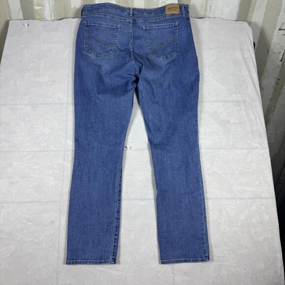 Levi's Signature Straight Jeans Womens Blue Faded Denim Mid Rise Size 18M 34x32‎ - Picture 2 of 16